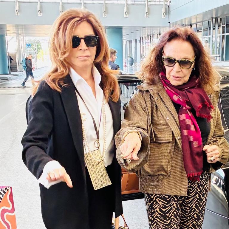 Η Μιμή Ντενίση καλωσόρισε την Diane von Fürstenberg στη Θεσσαλονίκη