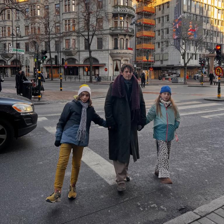 Ο Αποστόλης Τότσικας με τα δίδυμα παιδιά του / Φωτογραφία: Instagram