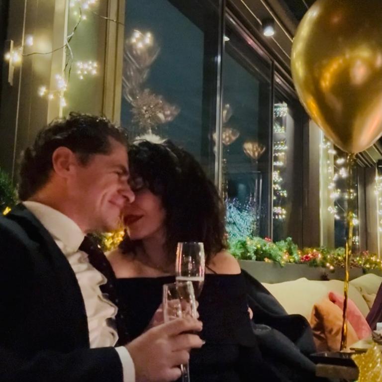 Ο Δημήτρης Λάλος με τη Μαριλίτα Λαμπροπούλου 