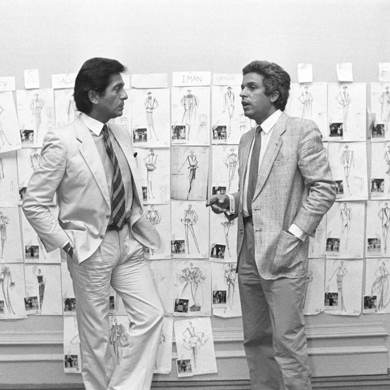 Ο Valentino Garavani με τον Giancarlo Giammetti