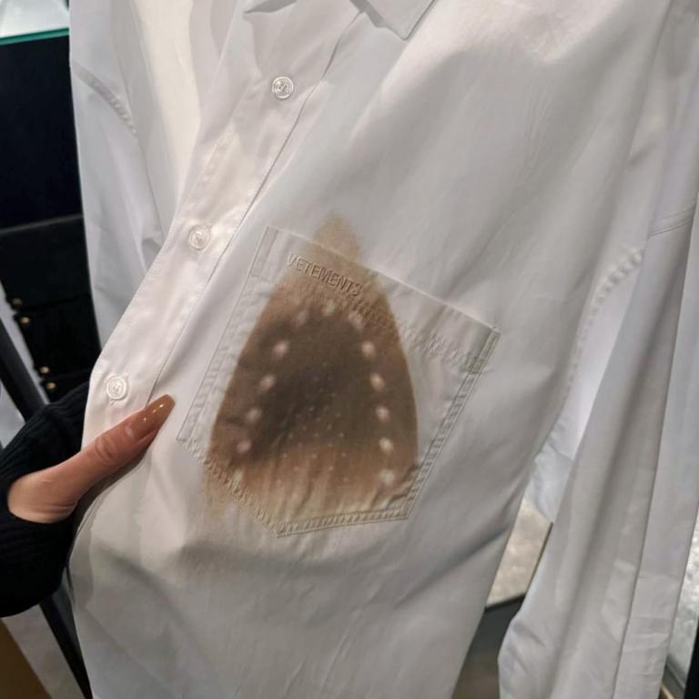 Καμένο λευκό πουκάμισο 