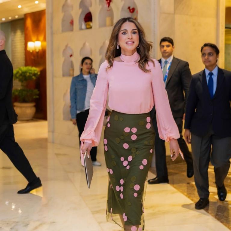 Η βασίλισσα Ράνια στην Ινδία