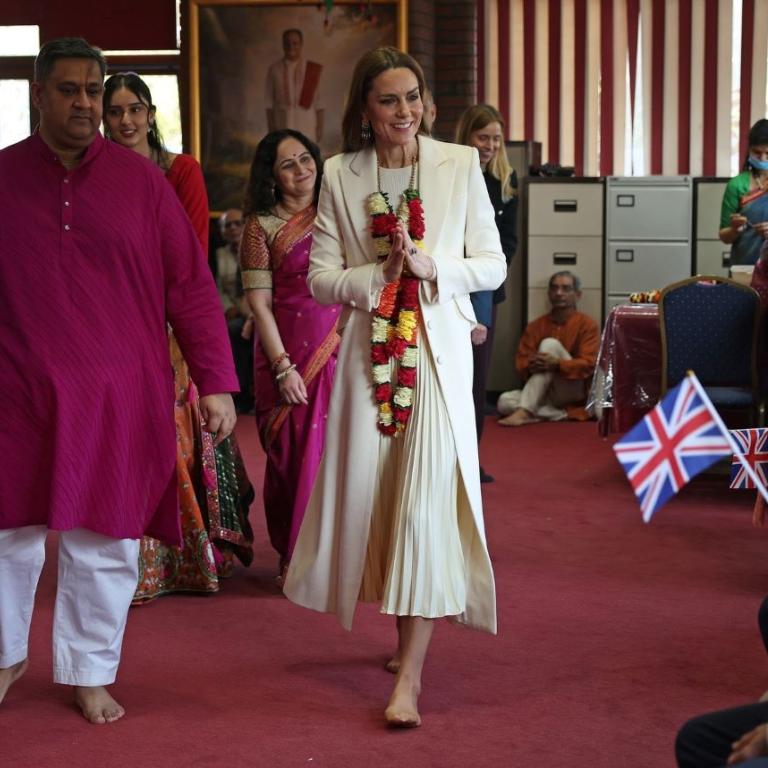 Η Κέιτ Μίντλετον χωρίς παπούτσια