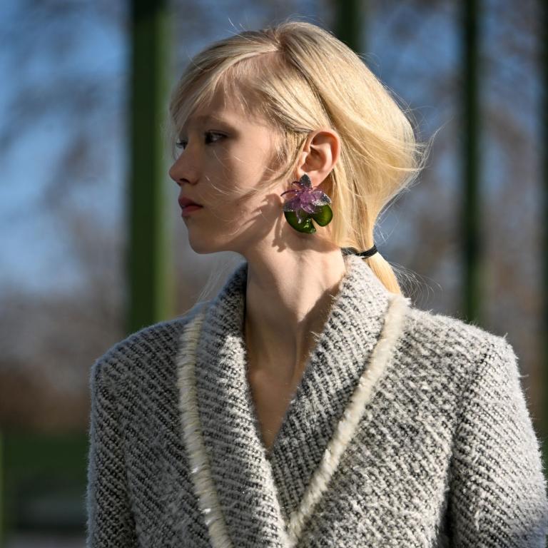 μοντέλο από Dior fashion show Paris fashion week fall winter 2026 2027
