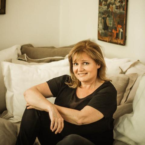 H Μαρία Καβογιάννη στο σπίτι της