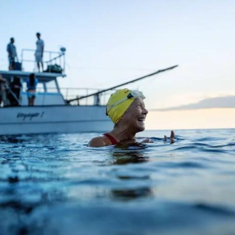 Σκηνή από το «Nyad» στο Netfix