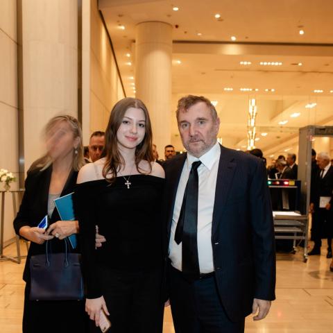 Ο Παύλος Βαρδινογιάννης με την κόρη του, Ανδριάνα