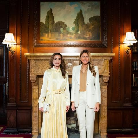 Μελάνια Τραμπ - Βασίλισσα Ράνια/Φωτογραφία: Royal Hashemite Court