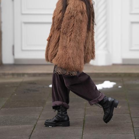 Κοτλέ καφέ παντελόνι