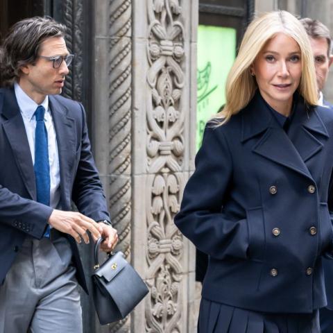 H Γκουίνεθ Πάλτροου με τον σύζυγό της Μπραντ Φάλτσουκ. Φωτογραφία: Getty Images