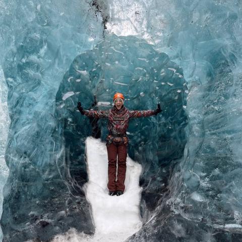 Η ηθοποιός Ευγενία Σαμαρά στην Ισλανδία / Φωτογραφία: Instagram