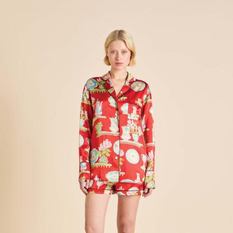 Μεταξωτή πιτζάμα 