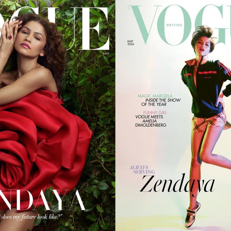 Η Zendaya στις δύο Vogue 